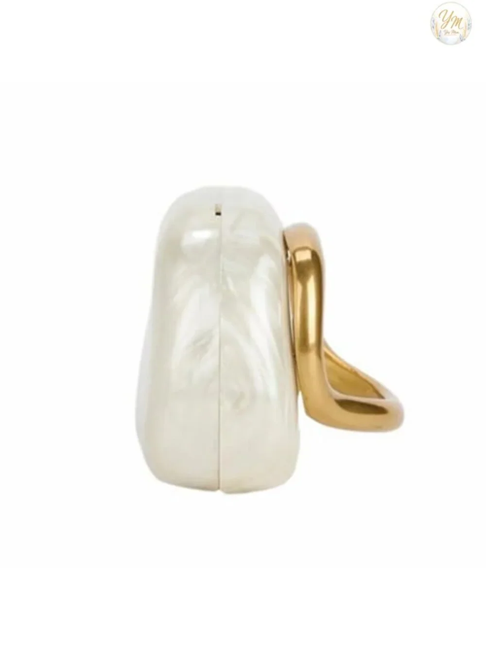 Acrylic Clutch Metal Handle Evening Bag Party Purse